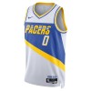 Muške NBA Dres Indiana Pacers Tyrese Haliburton Nike 2025-26 City Edition Bijela Swingman